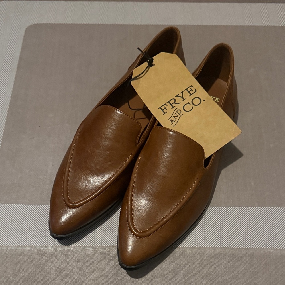 Frye Brown Leather Loafers